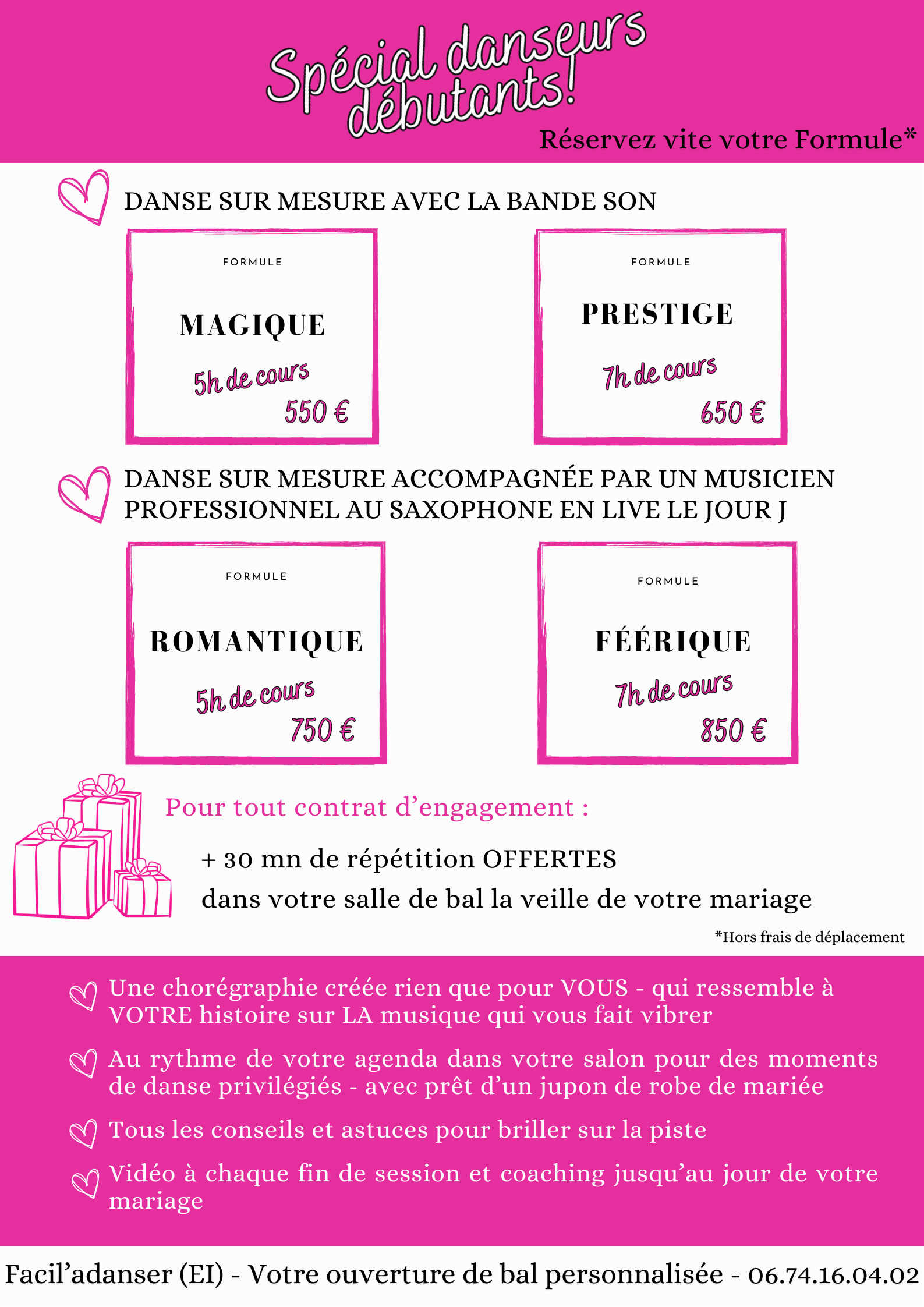 Tarif mariage